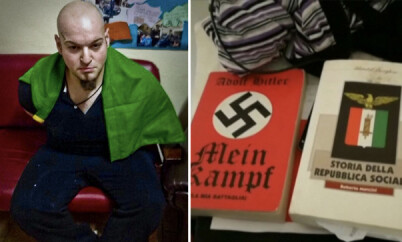 image: Skjøt mot afrikanske migranter - politiet fant Hitler-bok i mannens bolig